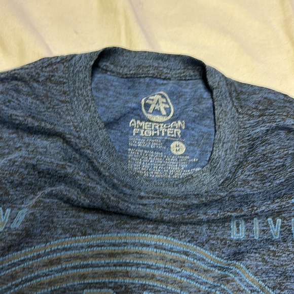 AMERICAN FIGHTER Men’s Graphic Short Sleeve Blue T-Shirt -Size Medium - Picture 2 of 6